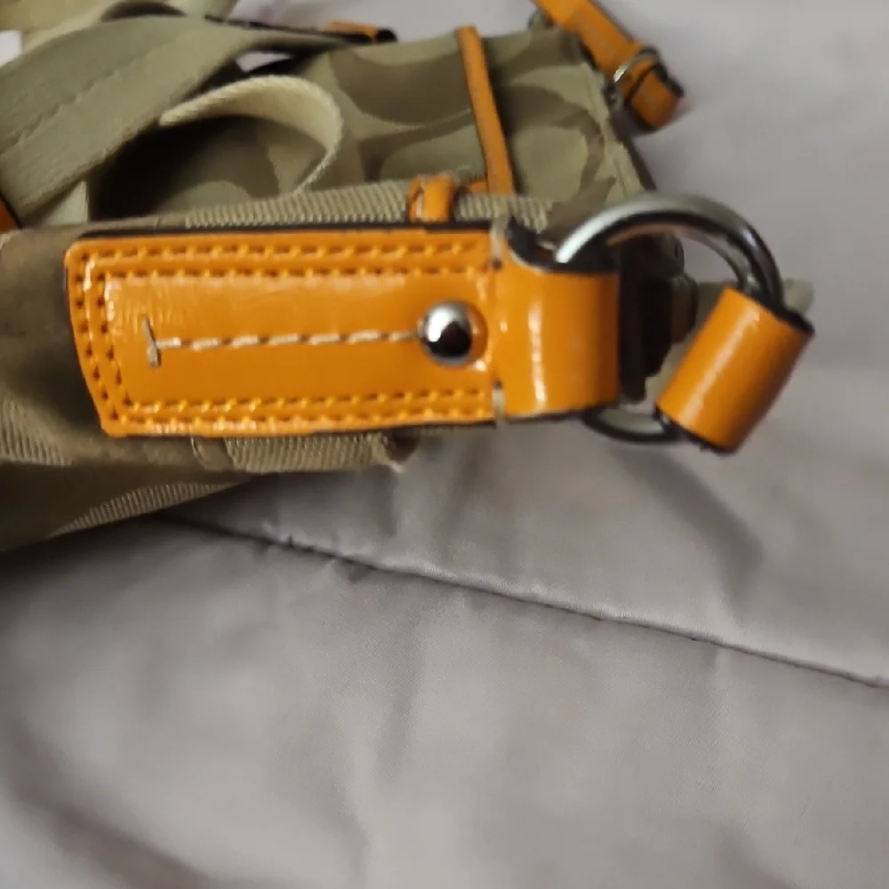 Coach Tan and Orange Crossbody Bag - Picture 8 of 8